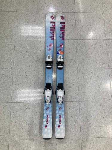 Used Kid's Volkl Chica 120 cm Skis With Tyrolia SL45 Bindings