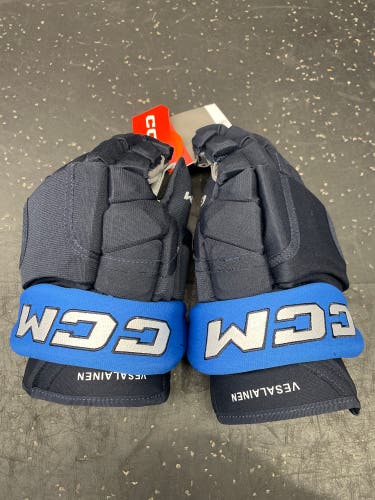 14" Winnipeg Jets Kristian Vesalainen CCM Pro Stock Gloves