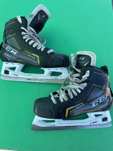 Used Senior CCM Super Tacks 9370 Hockey Goalie Skates Regular Width Size 6