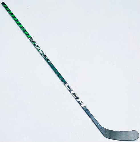 New Custom Green CCM Jetspeed FT5 Pro Hockey Stick-LH-85 Flex-P90M-Grip W/ Bubble Texture