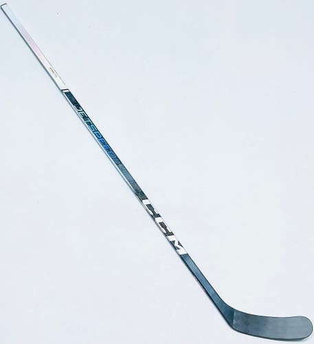 New Custom Silver CCM Jetspeed FT6 Pro Hockey Stick-LH-P90M-85 Flex-Grip W/ Bubble Texture