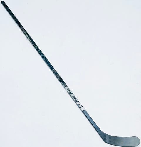 New Custom Silver CCM Jetspeed FT7 Pro Hockey Stick-LH-85 Flex-P90M-Grip W/ Bubble Texture