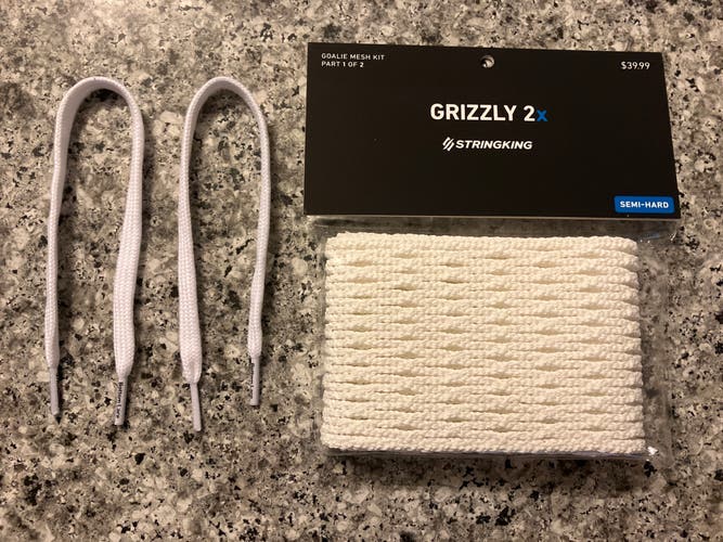 Stringking Grizzly 2x Goalie Mesh With Bottom Laces