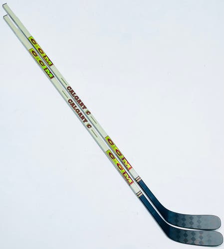 New 2 Pack Custom Calgary Flames Heritage Classic CCM (Jetspeed FT6 Pro Build) Hockey Stick-LH-