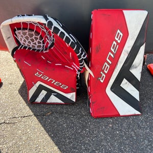 Used Intermediate Bauer Supreme One.9 Goalie Gloves & Blockers Regular