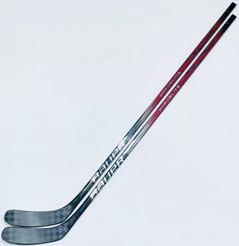 New 2 Pack Custom Red Bauer Vapor Hyperlite 2 Hockey Stick-RH-65 Flex (SR)-Laine Pro Curve-Grip