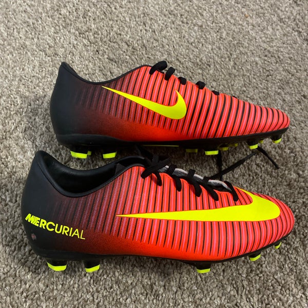 Nike Jr Mercurial Vapor Xi FG Orange Yellow Black [831945-870] Size Youth 3.5