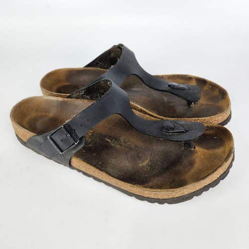 Birkenstock Gizeh Womens Size: 40 / 9 Black  Thong T Strap Sandals Shoe