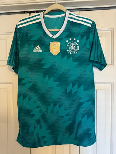 Germany Soccer Jersey 2018 World Cup Away Green Adidas Medium