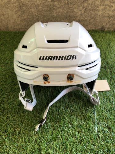 White Used Medium Warrior Alpha One Pro Helmet