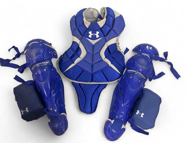 Under Armour Sr Victory Series Leg Guards UALG2-SRVS Chest Protector UACP2-SRP