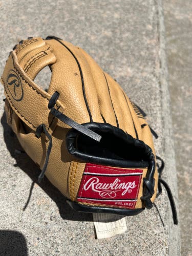 Kids Rawlings Baseball Glove Left 9 inch Mitt Leather PL90CWB