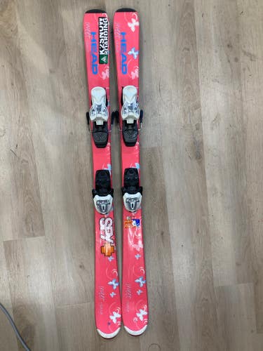 Used Kid's HEAD Sweet Thang 117 cm Skis With Bindings