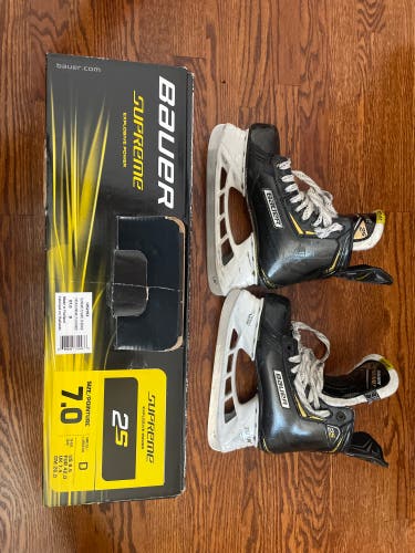 Used Senior Bauer Regular Width 7 Supreme 2S Hockey Skates