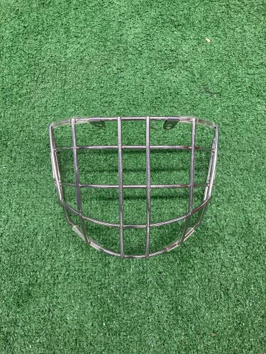 Used Bauer GRW Straight Bar Stainless Steel Replacement Goalie Cage