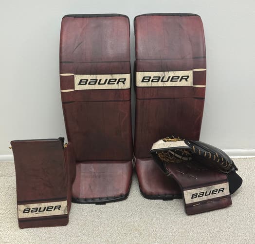Bauer Goalie Full Custom Set - Hyperlite Pads, Mach Glove, 1x Blocker