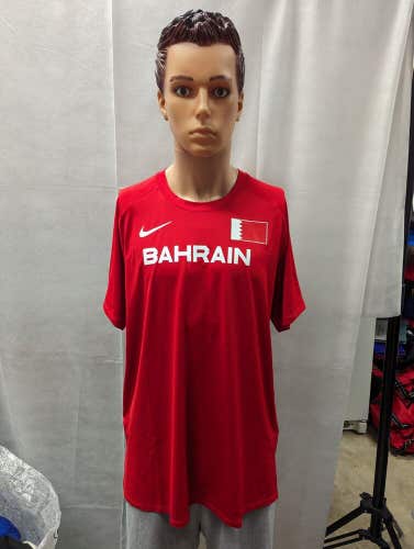 Nike Pro Elite Team Issued Bahrain Track & Field Running Shirt CI6365-657 New XL