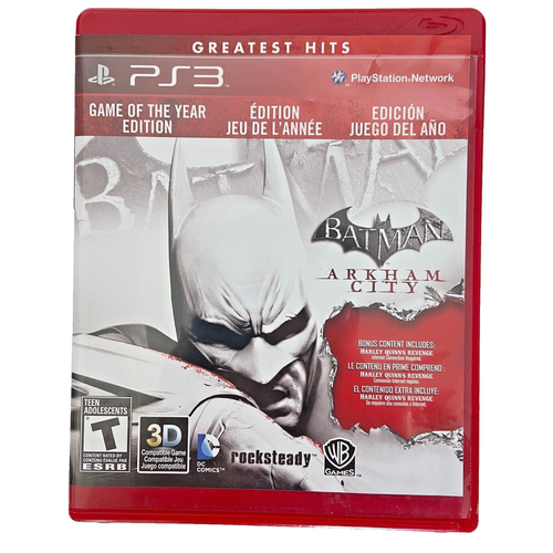 Batman: Arkham City- Game Of The Year Edition-Playstation 3(PS 3 )-CIB - Tested