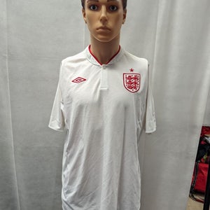 2012 England Umbro White Jersey 46