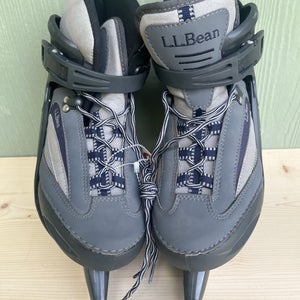 Used LL Bean Openframe Shell Adjustable Ice Skates Boys 2-4. A R7 S4 L1