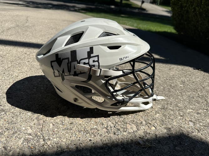 UMass Amherst Warrior Burn Lacrosse helmet