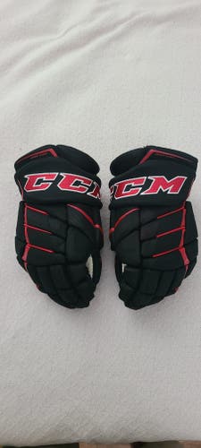 CCM JetSpeed FT390 Gloves 14" Black & Red EUC
