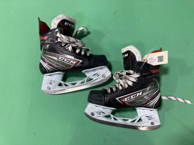 Used Junior CCM JetSpeed FT460 Hockey Skates Regular Width Size 2