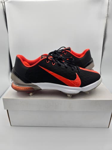 Nike Zoom Force Trout 7 Pro Black Orange Baseball Cleats Mens Size 10 CQ7224-001
