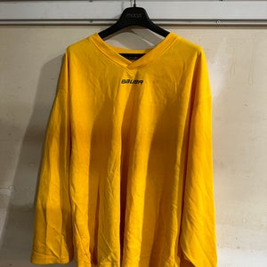 Yellow Used XXL Team Stock Bauer Jersey