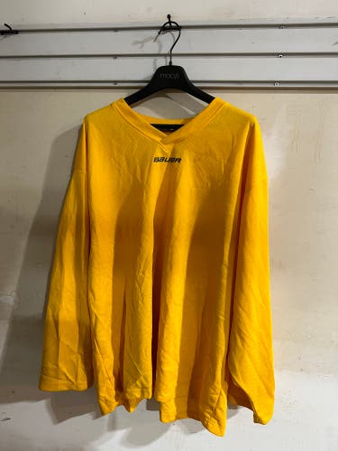 Yellow Used XXL Team Stock Bauer Jersey