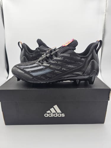 Adidas Adizero Big Mood Football Cleats Triple Black Men's Size 8 GZ6920