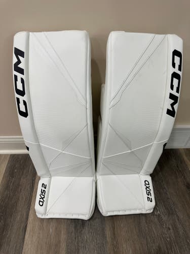 CCM Axis 2 Pro Goalie Pads used 6 times 33 plus 1
