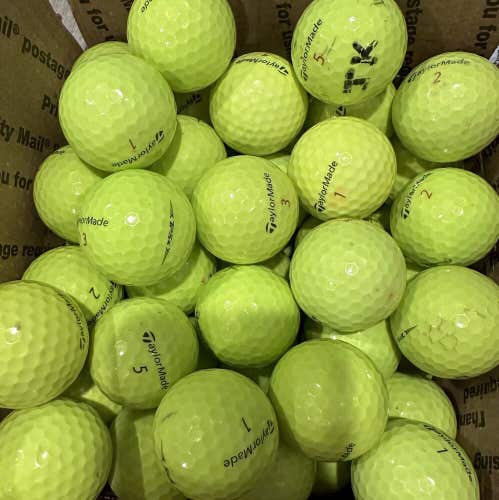 96 Taylormade TP5/X Yellow Golf Balls - Quality AAA
