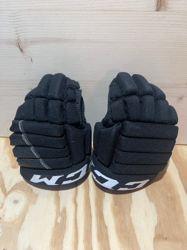 Used Youth Black CCM LTP Hockey Gloves 9"