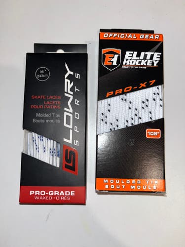 New 2 Pack Bundle Hockey Laces