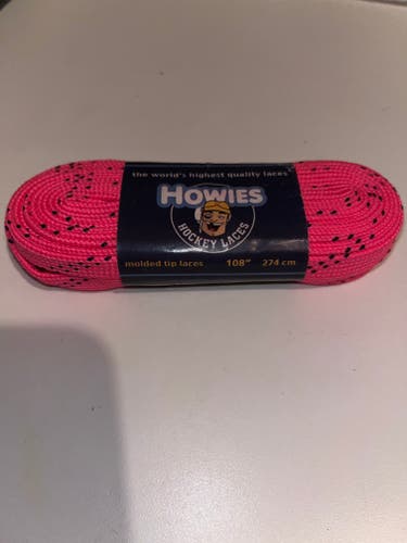 New Pink Howies 108” Hockey Laces