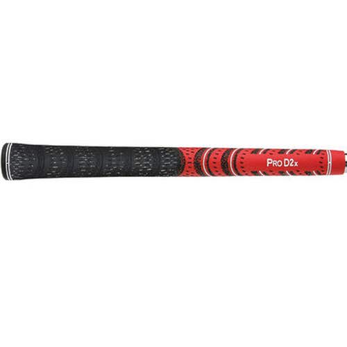 Avon Pro D2x Jumbo 1/2 Cord Golf Grip (Black/Red) .580 Large NEW