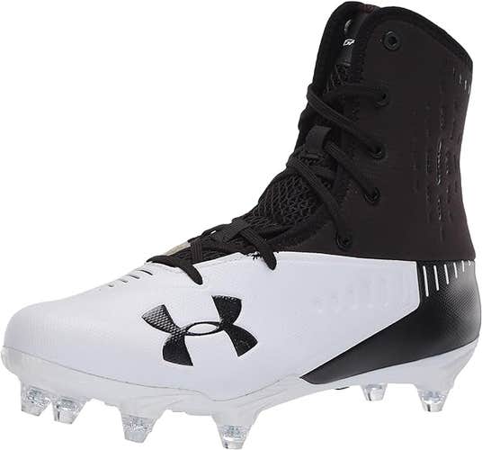 New Under Armour UA Highlight Select D Size 10.5 High Top Football Cleats