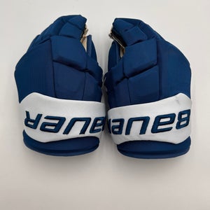 Lightly Used Walker Colorado Avalanche Bauer 14" Pro Stock Supreme Mach Gloves