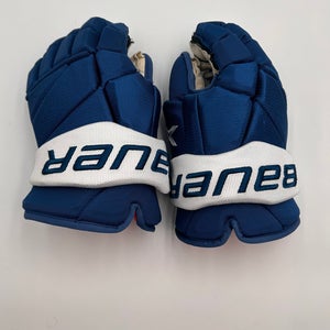 Lightly Used Colorado Avalanche Johnson Bauer 14" Pro Stock Vapor 2X Pro Gloves