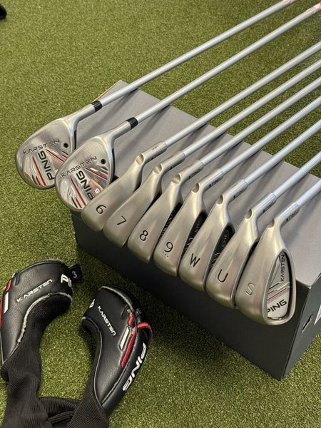 Ping 2014 Karsten Iron Set 3H,5H Hybrid, 6PW,UW,SW, Regular Flex RH Graphite