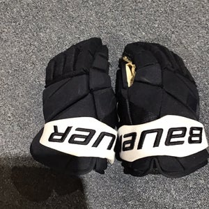 Used Navy (WC) Bauer Vapor Hyperlite Pro Stock Gloves Colorado Avalanche Johnson 14”