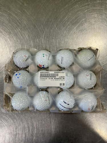 Used Titleist 12-pk Assorted Balls Golf Balls