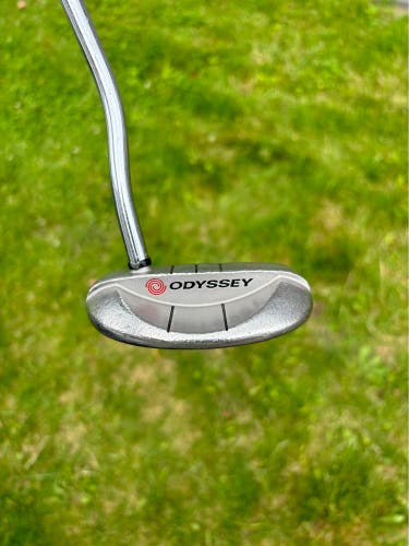 Used Odyssey Right Handed White Hot Putter With New Super Stroke Grip