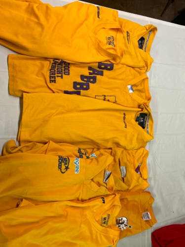 9-Used Hockey Jerseys -Yellow Youth