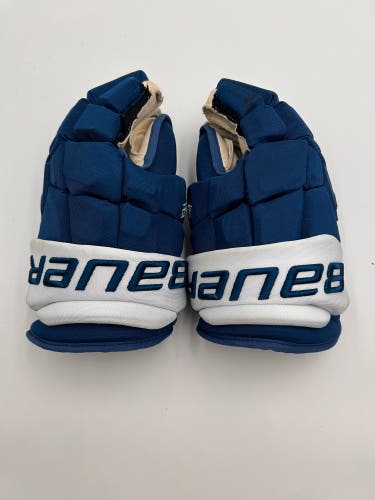 Lightly Used Colorado Avalanche Cogliano Bauer 13" Pro Stock Supreme Ultrasonic Gloves