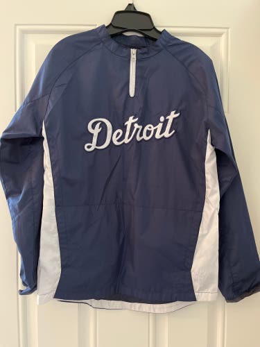 Majestic MLB Authentic Detroit Tigers Youth M Home Gamer Jacket