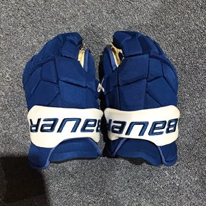 Lightly Used Toews Colorado Avalanche Bauer 14" Pro Stock Supreme Mach Gloves
