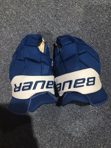 Lightly Used Toews Colorado Avalanche Bauer 14" Pro Stock Supreme Mach Gloves