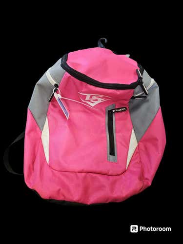 Used Louisville Slugger Pink Play Backpack Baseball And Softball Equipment Bags